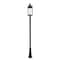 Z-Lite Roundhouse 1 Light Outdoor Post Mounted Fixture, Black And Clear Seedy 569PHXL-519P-BK - alternate 1